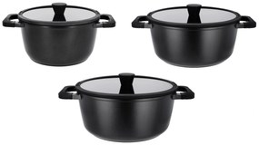 Silvercrest®  Hrniec z hliníkovej zliatiny, 20 cm + 24 cm + 28 cm  (800011884)