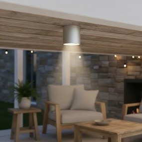 Ideal Lux - Vonkajšie bodové svietidlo GUN 1xGU10/28W/230V pr. 11 cm IP55 šedá