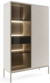 VYSOKÁ VITRÍNA ALESSIO 104 cm KAŠMÍR LED