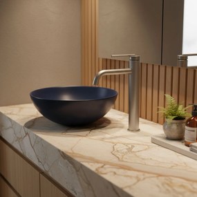 Rea Argon, vysoká umývadlová batéria h-295, brúsená oceľ, REA-B6450