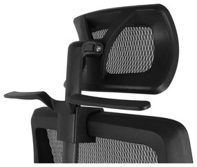 Kancelárska ergonomická stolička Neoseat JERROD — čierna, nosnosť 150 kg