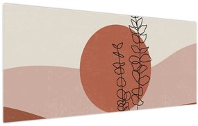Obraz - Boho listy N⁰1 (120x50 cm)