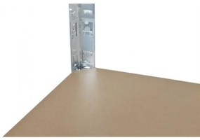 JAKS KOVOVÝ BEZSKRUTKOVÝ REGÁL POZINK 220x100x45 CM, NOSNOSŤ 875 kg
