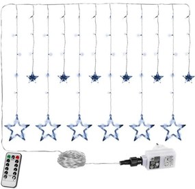 Vianočná dekorácia - svietiace hviezdy,150 LED, studenobiele