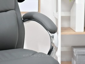 Kreslo Luxus (sivá + chrómová). Vlastná spoľahlivá doprava až k Vám domov. 1109952