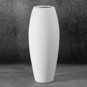 KERAMICKÁ VÁZA RISO (FI)12X30 CM BIELA