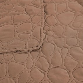 Svetlohnedý prehoz na posteľ STONE Rozmer: 200 x 220 cm