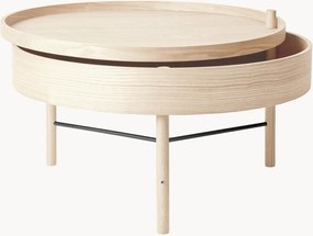 Okrúhly pomocný stolík's úložným priestorom Turning Table