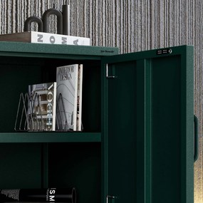 Nočný stolík MIA, 424 x 595 x 400 mm, Modern: fľaškovo zelená farba