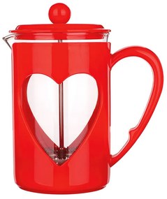 French press SRDCE červená