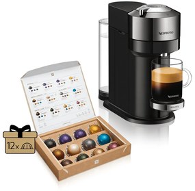 Kapsulový kávovar Krups Nespresso Vertuo Next Chrome XN910C10(použité)