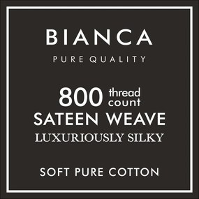 Biela napínacia plachta z bavlneného saténu 150x200 cm Luxury Cotton Sateen – Bianca
