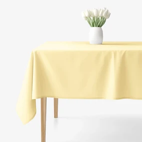 Goldea hranatý obrus 100% bavlnené plátno - banánový 120 x 160 cm