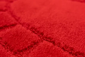 Kúpeľňový koberček Ocean Red červený ovál
