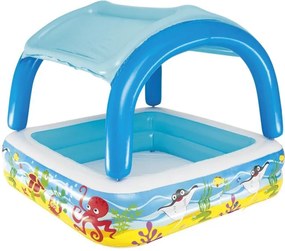 LEAN Detský nafukovací bazén so strieškou 140x140x114 cm