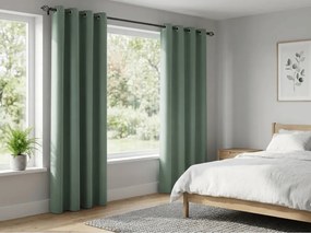 Záves OXFORD 140x270 cm, sivozelený Zavesenie: Riasiaca páska