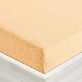Froté napínacie prestieradlo FR-004 Marhuľové 100 x 200 - výška 20 cm