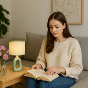 Rabalux SYLIRA stolná lampa, zelená farba