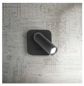 Ideal Lux - LED Nástenné bodové svietidlo BEAN LED/3W/230V CRI 90 čierna