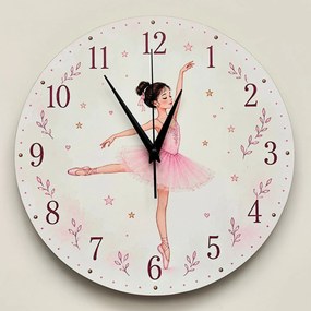 Detské nástenné hodiny s baletkou | BELLA: 30 cm 4790-115216 HLC91094