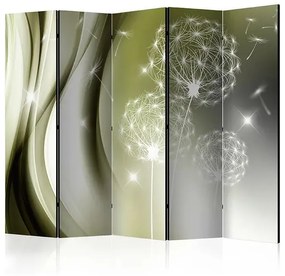 Paraván - Green Gentleness II [Room Dividers] Veľkosť: 225x172, Verzia: Akustický