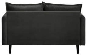 Tmavosivá zamatová pohovka 138 cm Juli – Ropez