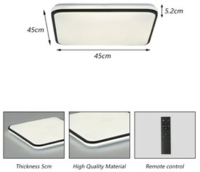 Brilagi - LED Stmievateľné svietidlo SMART LED/36W/230V 45x45 cm Wi-Fi Tuya + DO