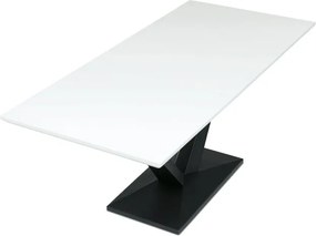 Jedálenský rozkladací stôl HT-W1630 biely / čierny