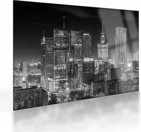Sklenený obraz - Čiernobiely New York (70x50 cm)