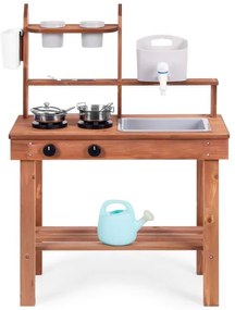 Detská kuchynka z jedľového dreva + doplnky