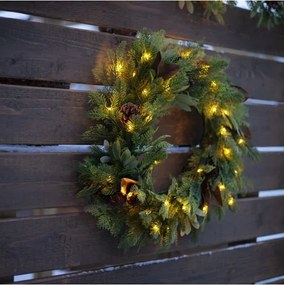 STAR TRADING Svietiaci vianočný veniec Mixi Ø 60 cm