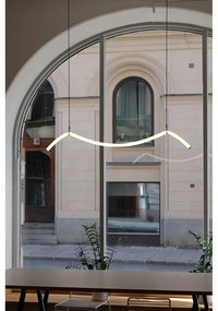 Čierno-biele LED závesné svietidlo Melt – Markslöjd