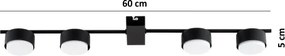 Brilagi - LED bodové svietidlo MONO 4xGX53/30W/230V čierna