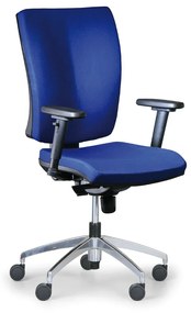 Antares Kancelárska stolička LEON PLUS, modrá, ocelový kríž