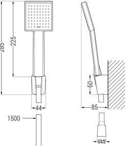 Mexen Royo vaňová sada R45, zlatá - 72213R45-50