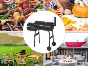 Verk 27092 Záhradný gril s udiarňou na kolieskach