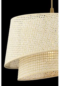 Závesné svietidlo na lanku BARETTE 1xE27/60W/230V krémové