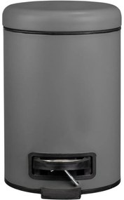 Wenko Pedálový odpadkový kôš Leman 3 l, sivá, 3 l