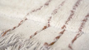 Vlnený koberec hellos 170 x 240 cm béžový MUZZA