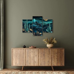 Obraz - Tyrkysová noc (90x60 cm)