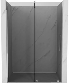 Mexen Velar, posuvné sprchové dvere do otvoru 160 cm, 8mm šedé sklo, chrómová, 871-160-000-41-01