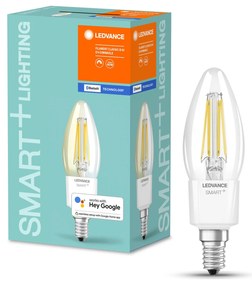 LEDVANCE Inteligentná LED žiarovka SMART+ BT, E14, B40, 4W, 470lm, 2700K, teplá biela