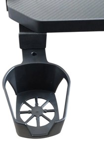 Profesionálny herný stôl s karbónovým povrchom, s LED osvetlením