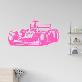 Veselá Stena Samolepka na stenu na stenu Formula Farba: růžová, Veľkosť: 100 x 51 cm