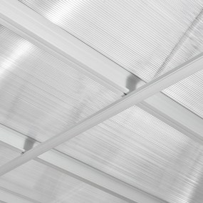 InternetovaZahrada - Furnigo Hliníková pergola Borneo 4x3 m - biela