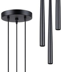 Sollux SL.1463 - Luster na lanku BLISS 3xG9/8W/230V čierna