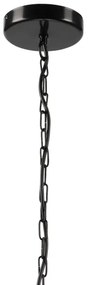 Luster na reťazi GINA 3xE27/60W/230V čierna