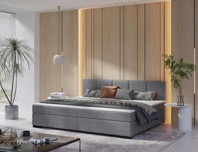 XXXLutz BOXSPRINGOVÁ POSTEĽ, 240/200 cm, svetlosivá MID.YOU - Online Only spálne - 002784001247