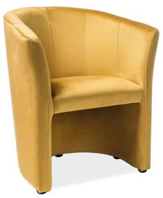 Sedacia súprava Cuba Velvet, kreslo, žltá