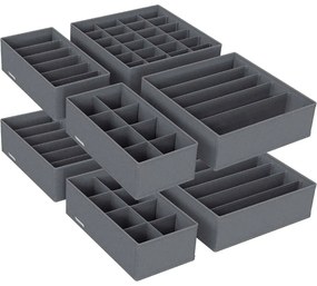 Organizér na spodnú bielizeň Lea, sada 8ks, sivá